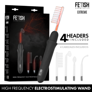 FETISH SUBMISSIVE – VIBRADOR WAND ELECTROESTIMULACIÓN ALTA FRECUENCIA