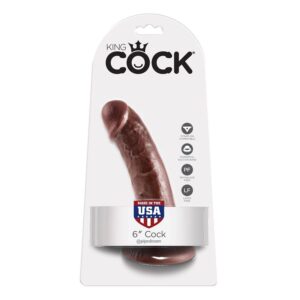 KING COCK – 6″ COCK MARROM 15,2 CM