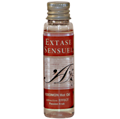 Ilhaerotica - EXTASE SENSUAL - ÓLEO DE MASSAGEM DE EFEITO CALOR COM FEROMÔNIOS DE MARACUJ VIAGEM 35 ML