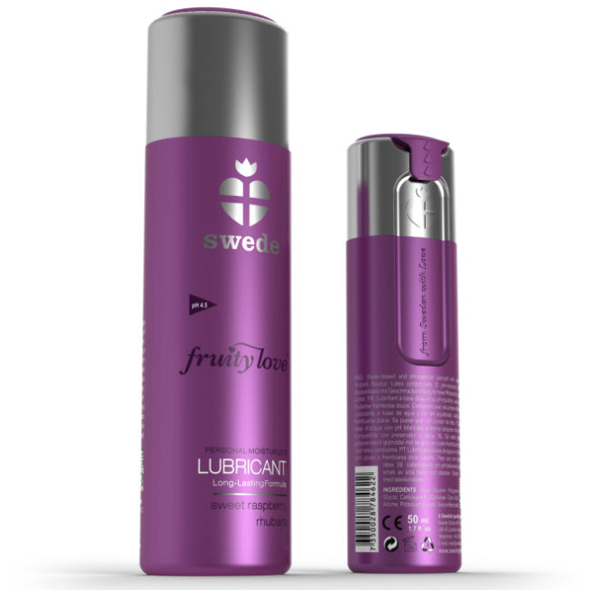 Ilhaerotica - SWEDE - LUBRIFICANTE FRUITY LOVE FRAMBOESA RUBARBO 100 ML