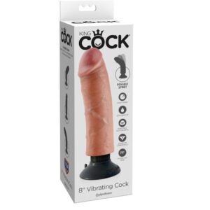 KING COCK – VIBRADOR DILDO 20.32 CM NATURAL