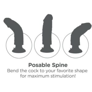 KING COCK – VIBRADOR DILDO 20.32 CM NATURAL