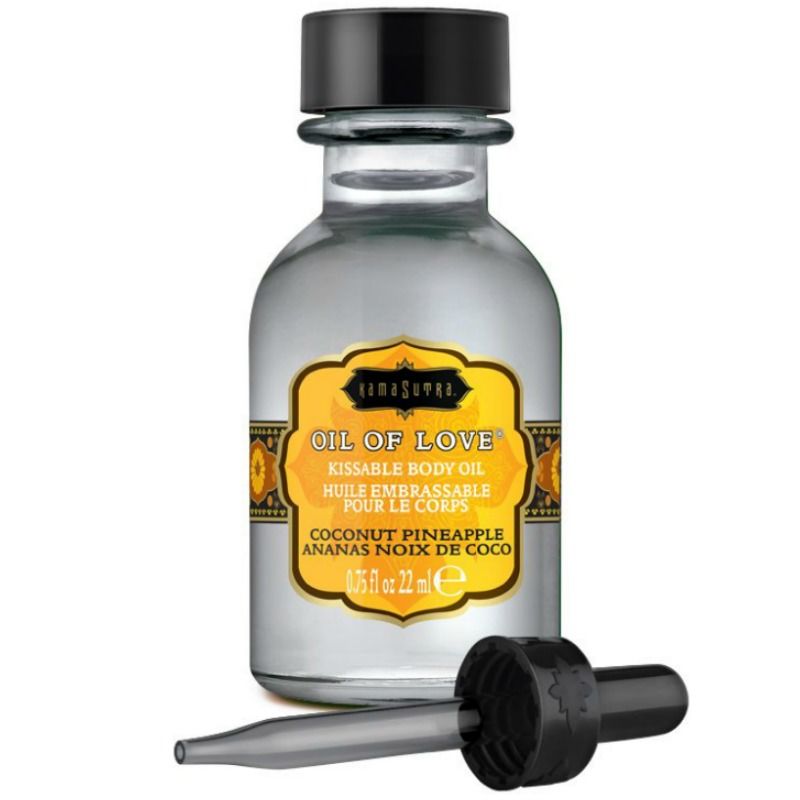 Ilhaerotica - KAMASUTRA - ÓLEO COMESTÍVEL COCO E ABACAXI 22 ML