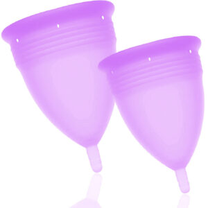 STERCUP – PACOTE DE COPO MENSTRUAL DE SILICONE FDA TAMANHO S + L LILAC