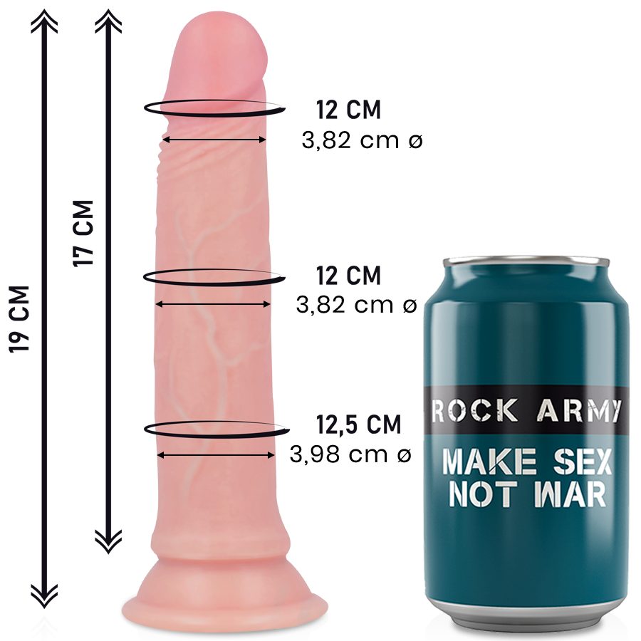 Ilhaerotica - ROCKARMY - LIQUID SILICONE PREMIUM AVENGER REALISTIC 19 CM -O- 3.98 CM