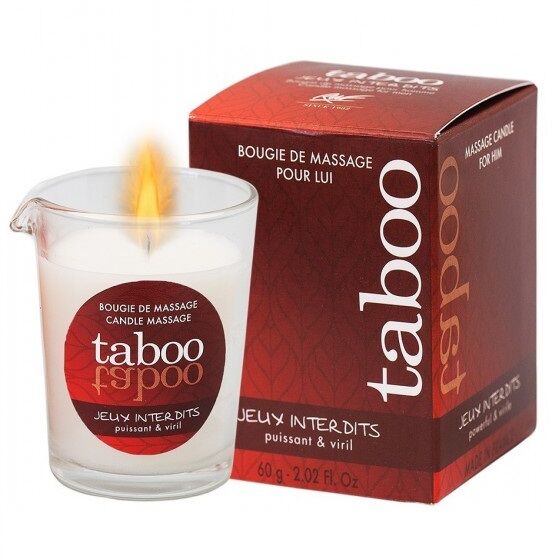 Ilhaerotica - RUF - VELA DE MASSAGEM TABOO PARA ELE JEUX INTERDITS AROMA DE LÍQUEN SELVAGEM