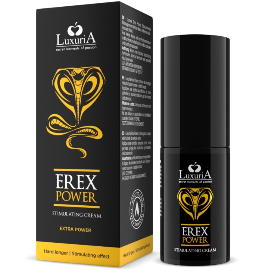 Ilhaerotica - INTIMATELINE LUXURIA - CREME PARA PÉNIS EREX POWER HARD LONGER 30 ML