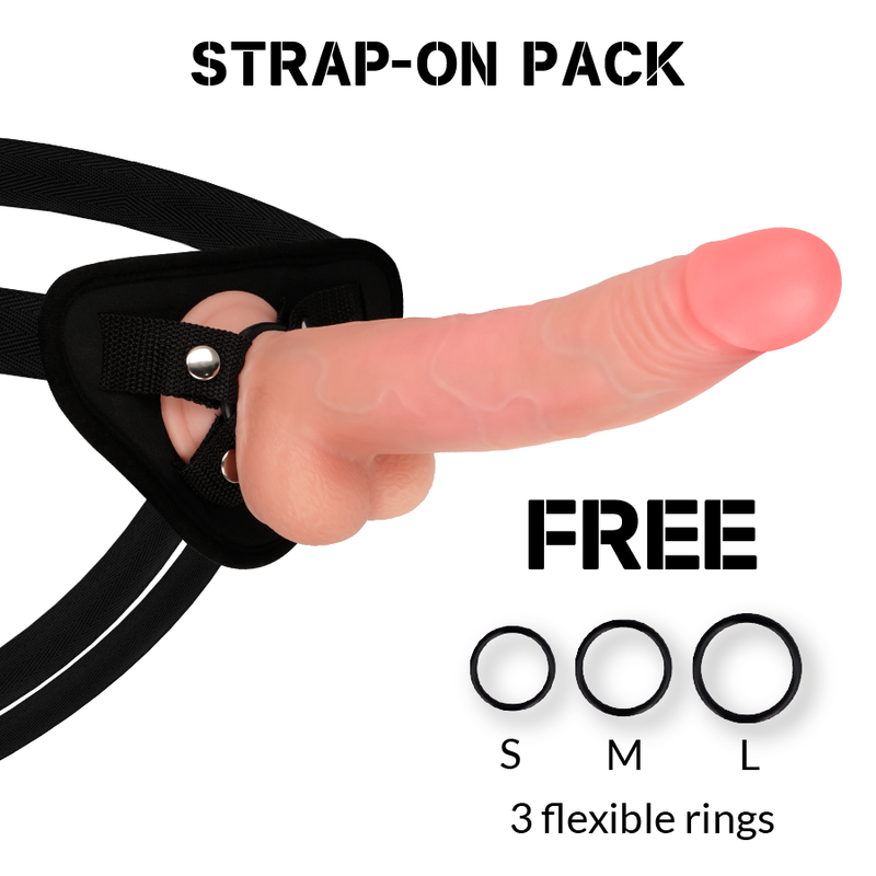 Ilhaerotica - ROCKARMY - ARNÊS + LEOPARDO DUPLA DENSIDADE 23 CM -O- 4.77 CM