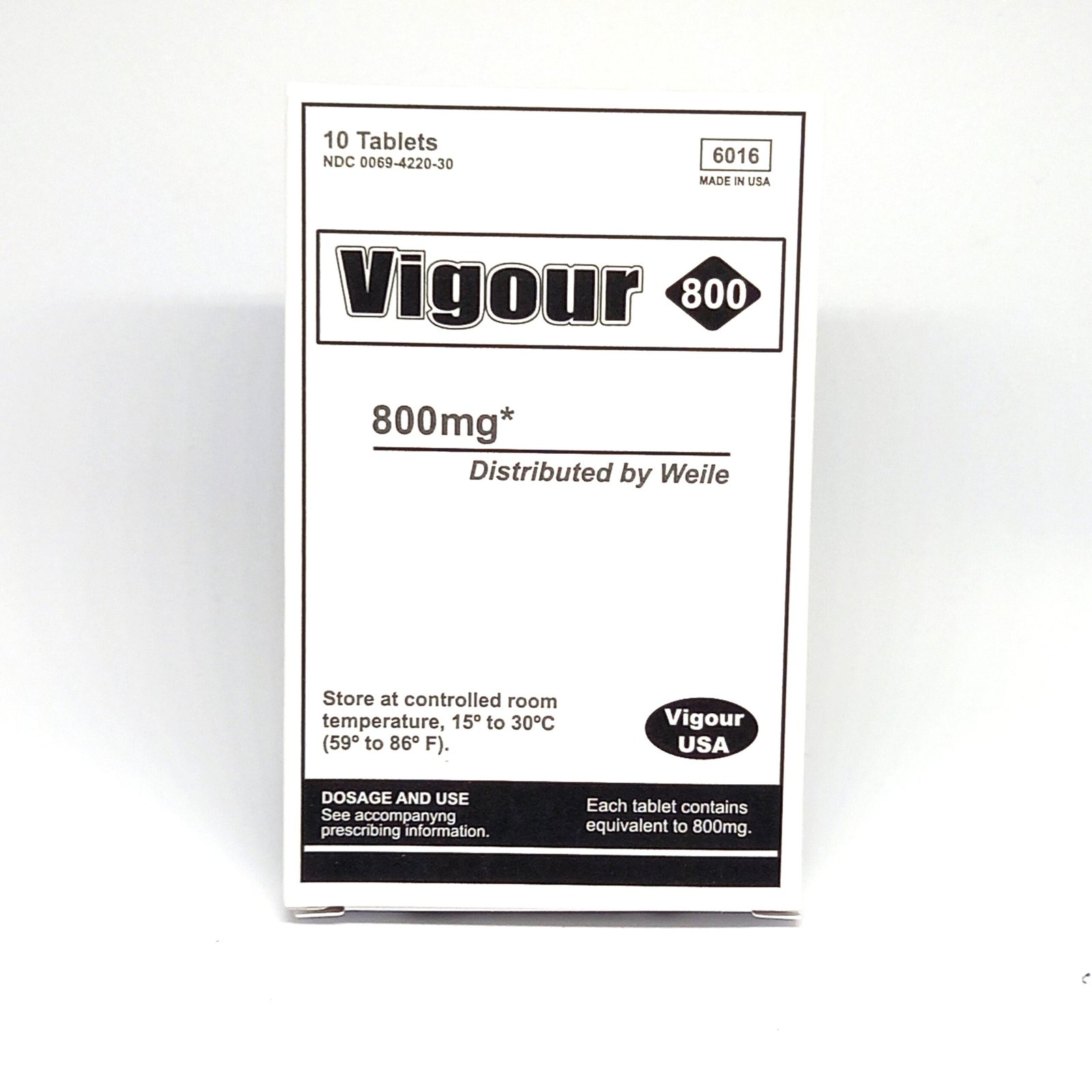 VIGOUR 800MG ULTRA BLACK 10 und - Image 3