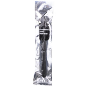 ALL BLACK – ROLHA DE SISTEMA DE SILICONE ANAL PARA CHUVEIRO 27 CM