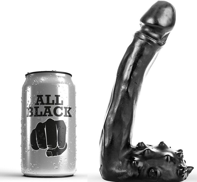 Ilhaerotica - ALL BLACK - DILDO REALÍSTICO 19 CM