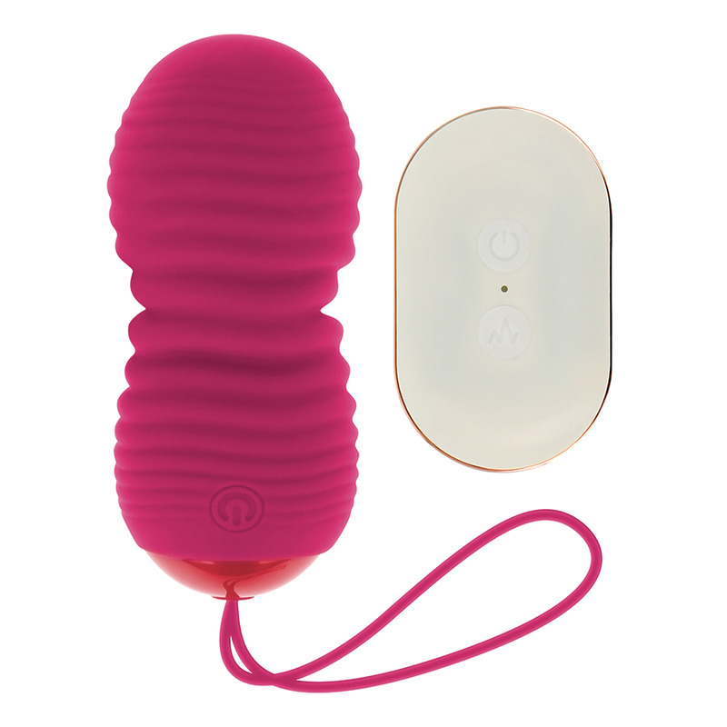 Ilhaerotica - OHMAMA - OVO DE CONTROLE REMOTO 7 MODOS PARA CIMA E PARA BAIXO ROSA