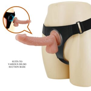 PRETTY LOVE – ARNESS BRIEFS ARNÊS UNIVERSAL COM DILDO KEVIN 19 CM NATURAL
