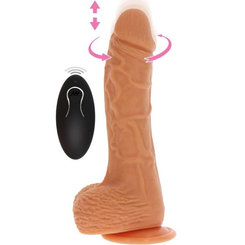 Ilhaerotica - GET REAL - PELE VIBR DILDO ROTATIVA PARA CIMA E PARA BAIXO