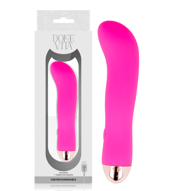 Ilhaerotica - DOLCE VITA - VIBRADOR RECARREGÁVEL DUAS VELOCIDADES PINK 7