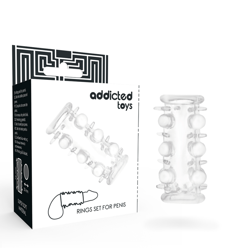 Ilhaerotica - ADDICTED TOYS - PÊNIS MANGA TRANSPARENTE