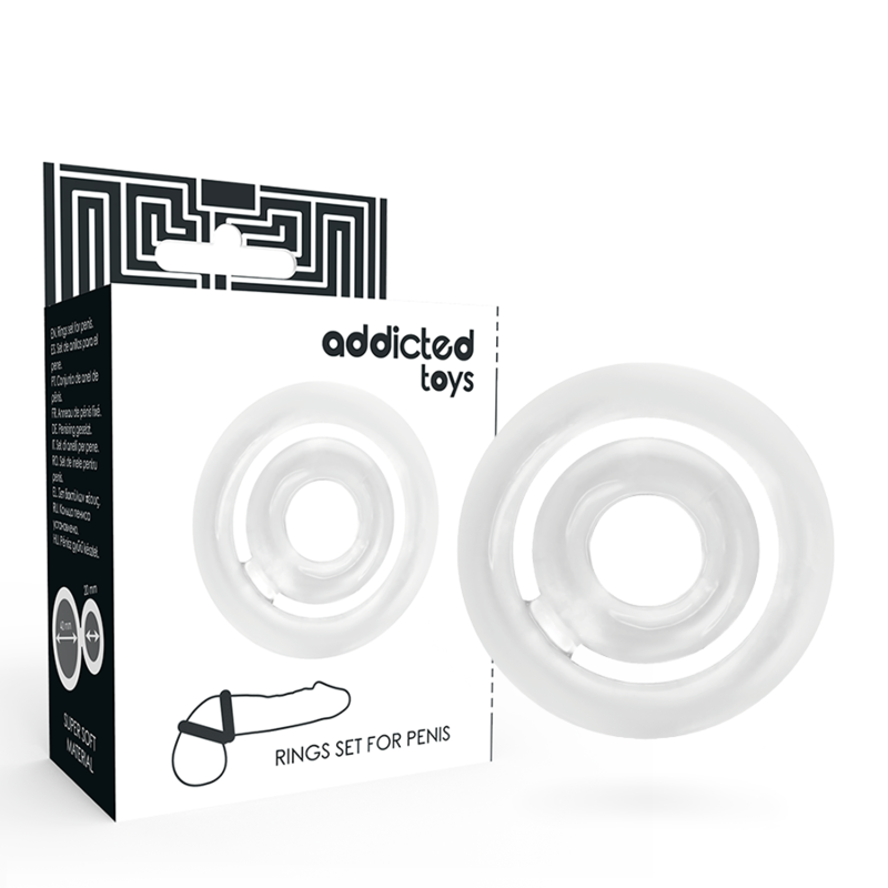 Ilhaerotica - ADDICTED TOYS - POTENZ- C-RING PÊNIS TRANSPARENTE
