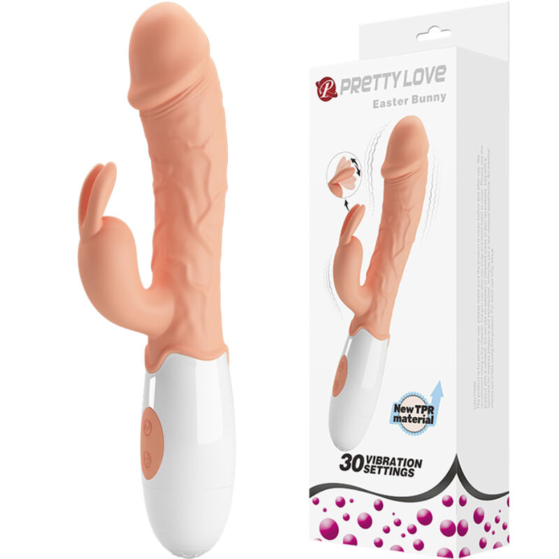 Ilhaerotica - PRETTY LOVE - VIBRADOR COELHO DA PSCOA COM ESTIMULADOR