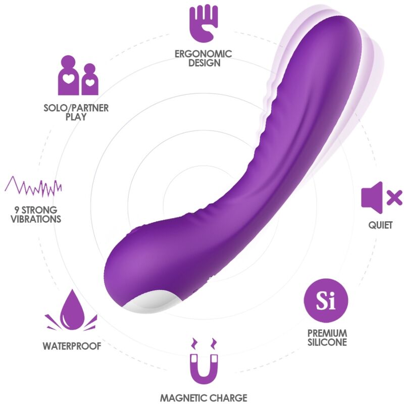 Ilhaerotica - ARMONY - VIBRADOR LEGEND SILICONE ROXO