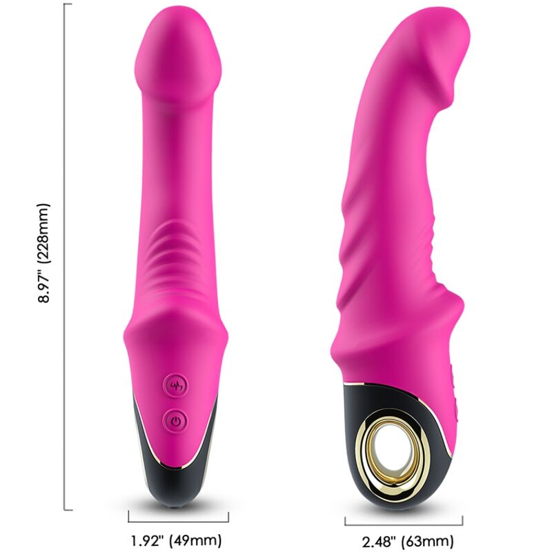 Ilhaerotica - ARMONY - JOYBLADE DILDO VIBRADOR ROTADOR FÚCSIA