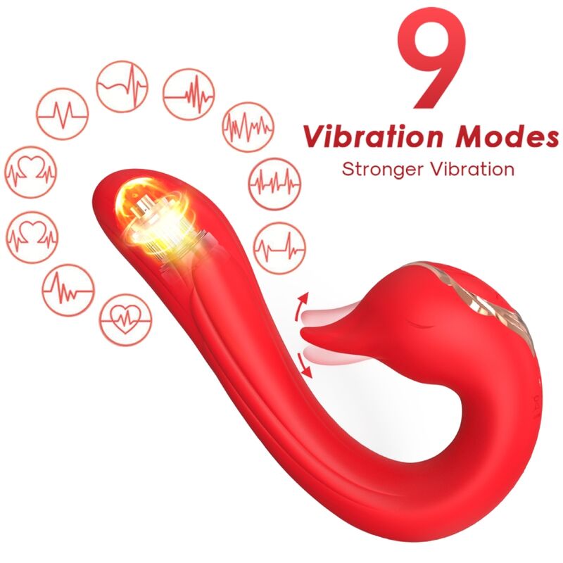 Ilhaerotica - ARMONY - VIBRADOR DELFIN MULTIPOSIÇÃO E EFEITO DE CALOR VERMELHO