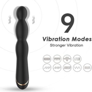 ARMONY – VIBRADOR BAMBU AJUSTÁVEL PRETO