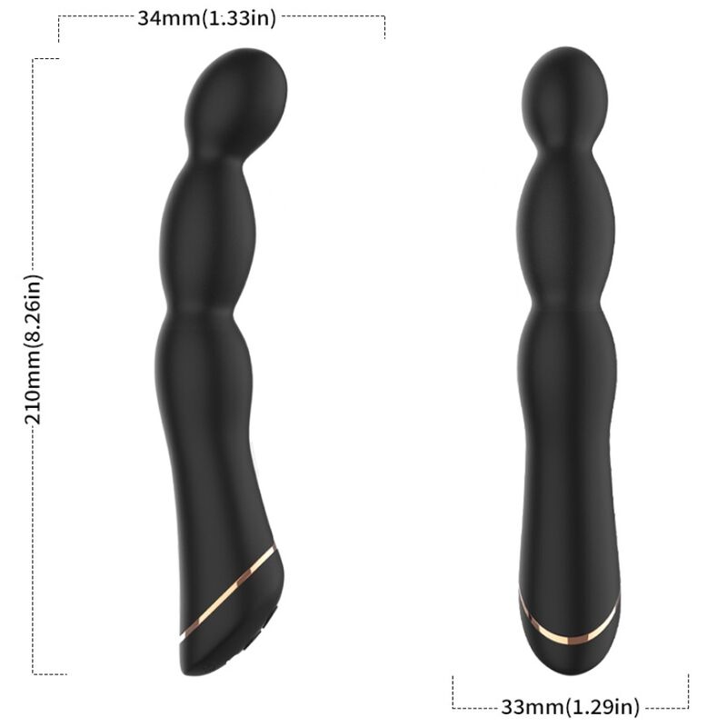 Ilhaerotica - ARMONY - VIBRADOR BAMBU AJUSTÁVEL PRETO