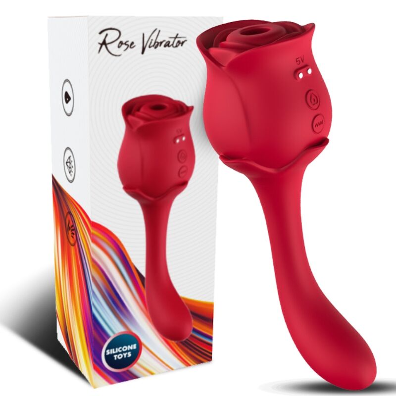 Ilhaerotica - ARMONY - ROSELOVER SUCÇÃO E ESTIMULADOR DE CLITÓRIS VERMELHO