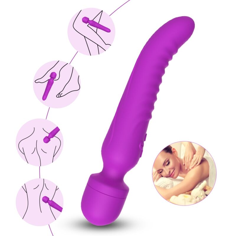 Ilhaerotica - ARMONY - MASSAGER MISSION E VIBRADOR EFEITO DE CALOR ROXO