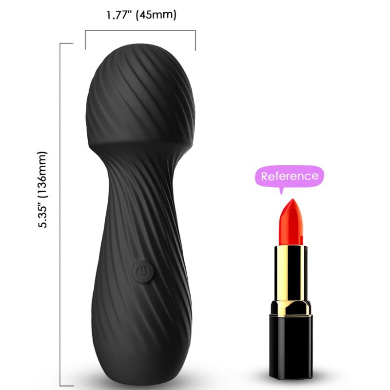 Ilhaerotica - ARMONY - DAZZLE MASSAGER E VIBRADOR PEQUENO PRETO
