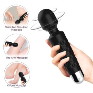 ARMONY – MASSAGER E VIBRADOR POSTMAN CABEÇA SUPER FLEXÍVEL PRETA