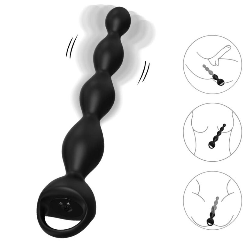 Ilhaerotica - ARMONY - PLUG ANAL DE DEDO VIBRADOR PRETO