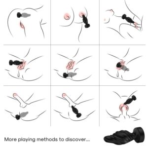 ARMONY – VIBRADOR E PLUG ANAL CONTROLE REMOTO PRETO