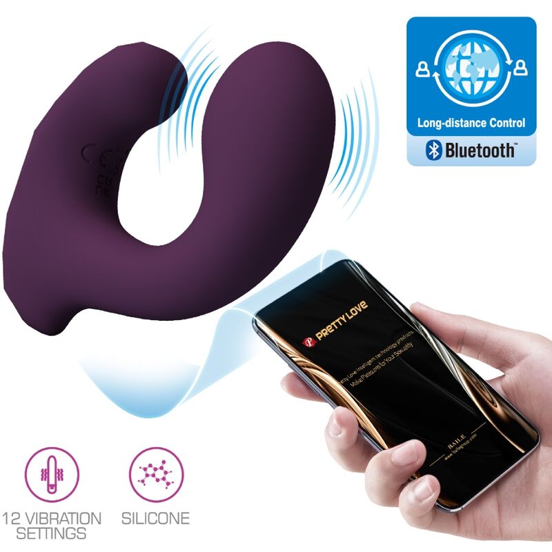 Ilhaerotica - PRETTY LOVE - BILLY CONTROLE REMOTO VIBRATION ROXO APLICATIVO GRÁTIS
