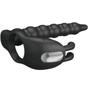 PRETTY LOVE – BLACKNEY ANÉIS PARA PÊNIS COM PLUG VIBRADOR