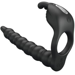 PRETTY LOVE – BLACKNEY ANÉIS PARA PÊNIS COM PLUG VIBRADOR