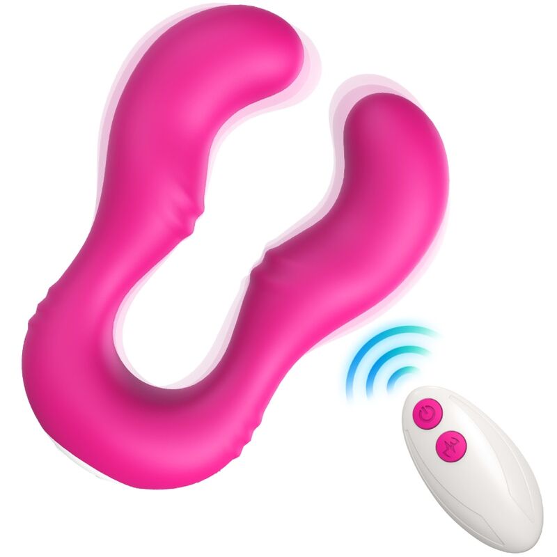 Ilhaerotica - ARMONY - VIBRADOR SERAPH DUPLO CONTROLE REMOTO FÚCSIA