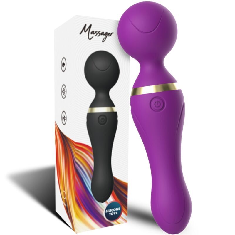 Ilhaerotica - ARMONY - MASSAGER E VIBRADOR FREEZA CABEÇA SUPER FLEXÍVEL ROXO