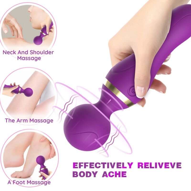 ARMONY - MASSAGER E VIBRADOR FREEZA CABEÇA SUPER FLEXÍVEL ROXO - Image 3