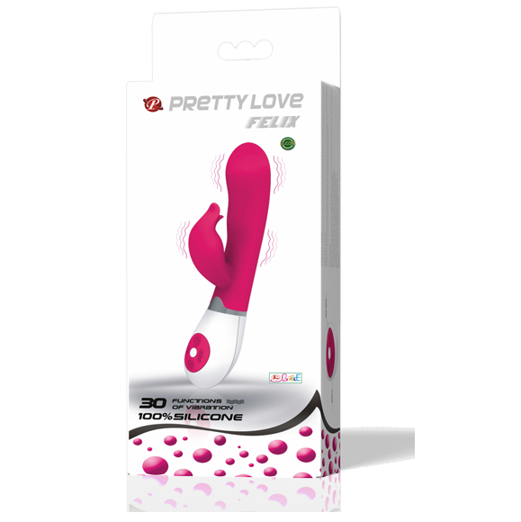 Ilhaerotica - PRETTY LOVE - VIBRADOR COM ESTIMULADOR FELIX