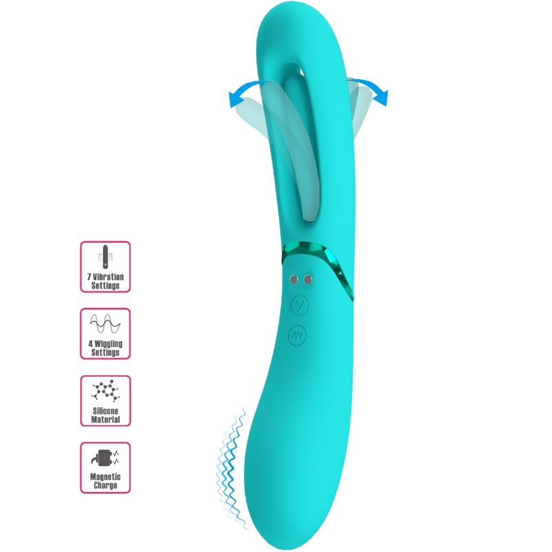 Ilhaerotica - ROMANCE - VIBRADOR LEXIE G-SPOT 7 VIBRAÇÕES AZUL