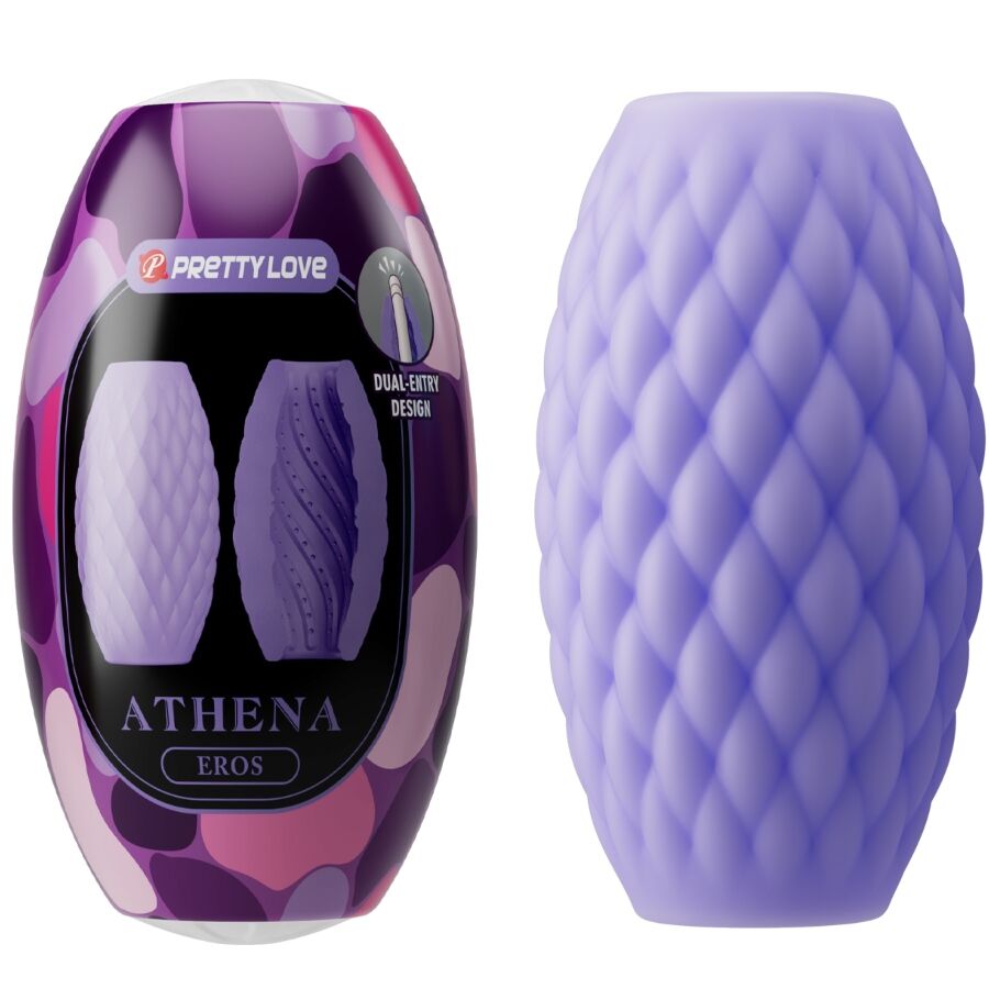 Ilhaerotica - PRETTY LOVE - MASTURBADOR MASCULINO SILICONE ATHENA EROS ROXO
