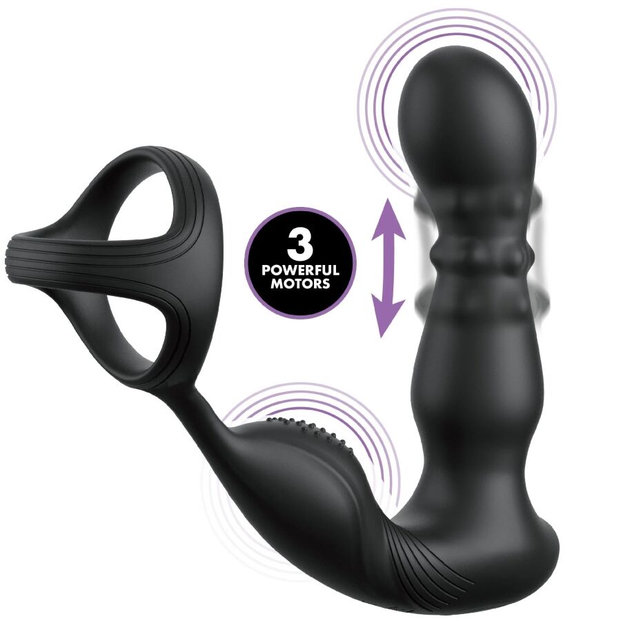 Ilhaerotica - COLEÇÃO ANAL FANTASY ELITE - ANEL ANAL VIBRANTE E MASSAGEADOR COM CONTROLE REMOTO