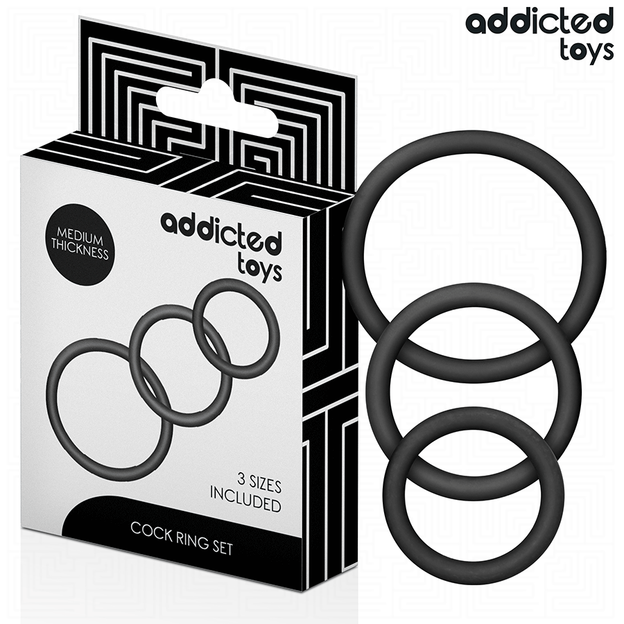 Ilhaerotica - ADDICTED TOYS - CONJUNTO DE ANÉIS DE SILICONE MODELO 2