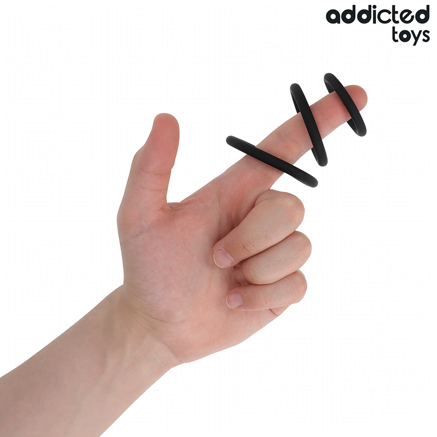 ADDICTED TOYS - CONJUNTO DE ANÉIS DE SILICONE MODELO 2 - Image 2