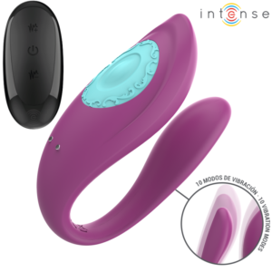 INTENSE – ANNIE VIBRADOR E ESTIMULADOR EM FORMA DE U ROXO CONTROLE REMOTO