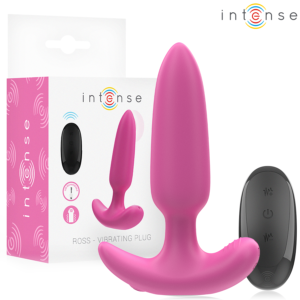 INTENSE – ROSS ANAL PLUG 10 VIBRAÇÕES ROSA CONTROLE REMOTO