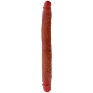 GET REAL – DILDO DE SILICONE DE DUAS PONTAS CARAMELO 35 CM