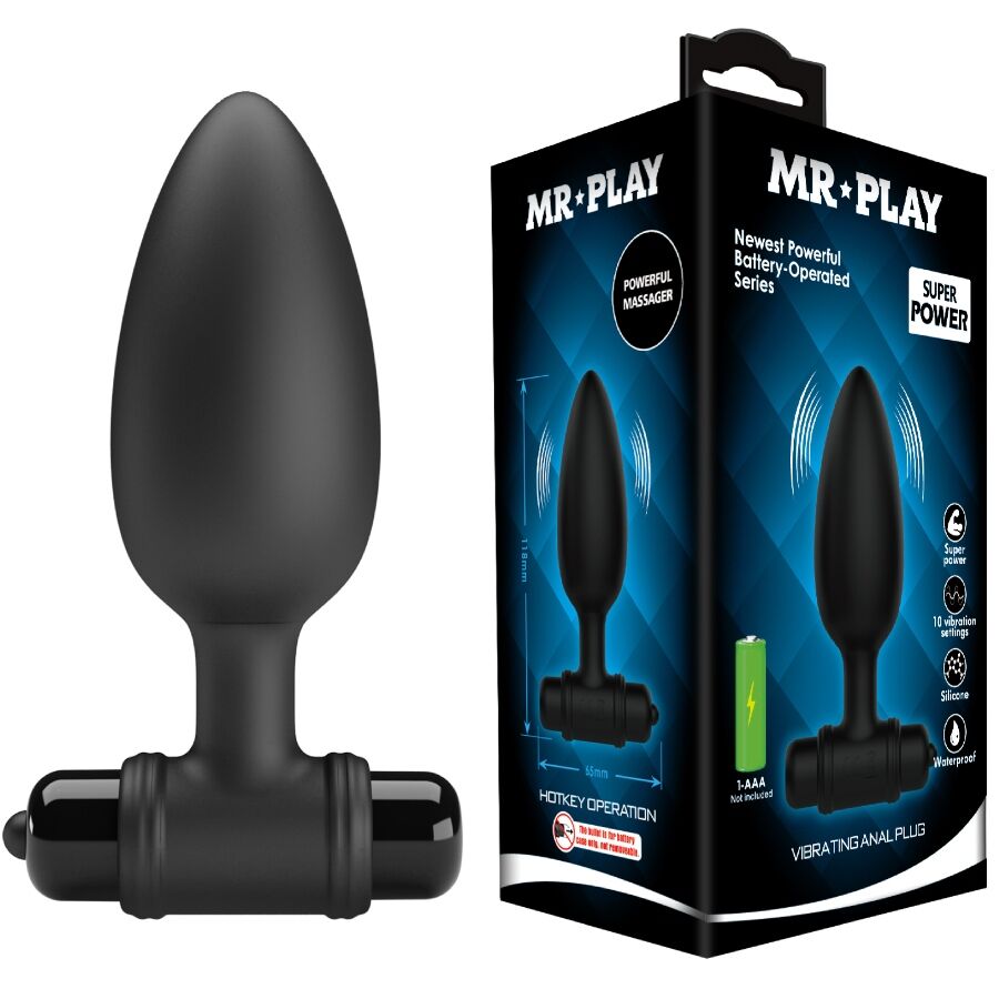 Ilhaerotica - MR PLAY - PLUG ANAL SUPER POWER COM VIBRAÇÃO