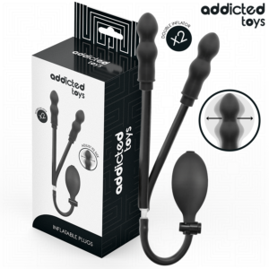 ADDICTED TOYS – PLUG ANAL DUPLO INFLÁVEL MODELO 1